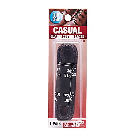 Black Casual Round Shoe Laces