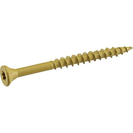 #10 x 2-1/2 in. Tan Deck Plus 48415 Wood Screws - 73 pc