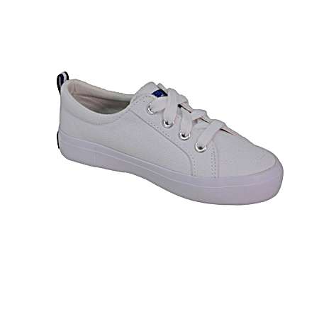 Women's White Canvas Slip-On Shoes