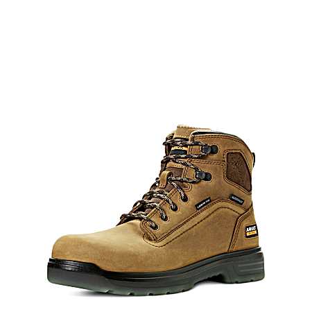 Men's Tan Turbo 6 in. Carbon Toe Work Boots