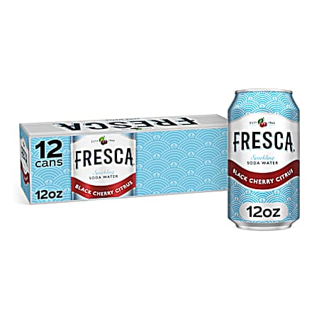 12 oz Black Cherry Citrus Sparkling Flavored Soda - 12 pk