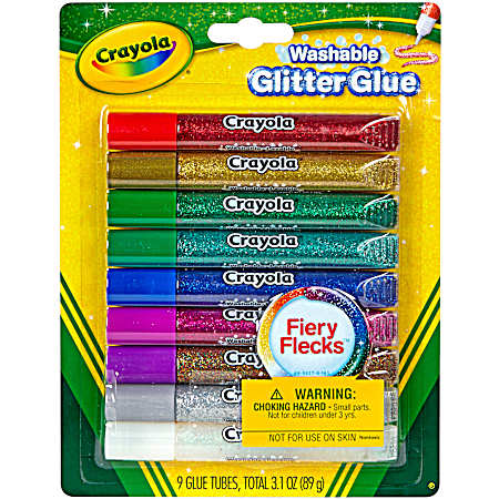 Washable Glitter Glue - 9 Ct