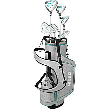 Ladies White/Teal X-Factor Golf Set