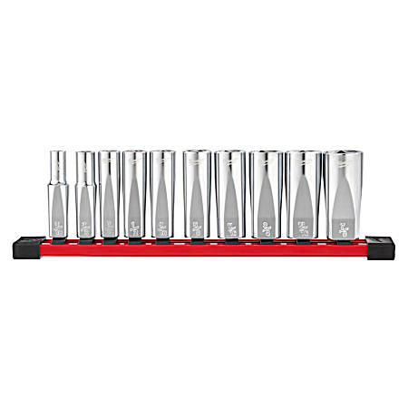 10 pc 3/8 in SAE Sockets with FOUR FLAT™ Sides