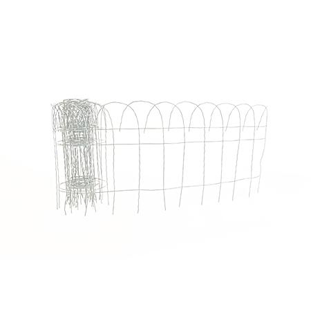 White Arched Top Fence Roll
