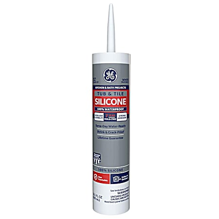 10.1 oz Tub & Tile Silicone 1® Sealant - White