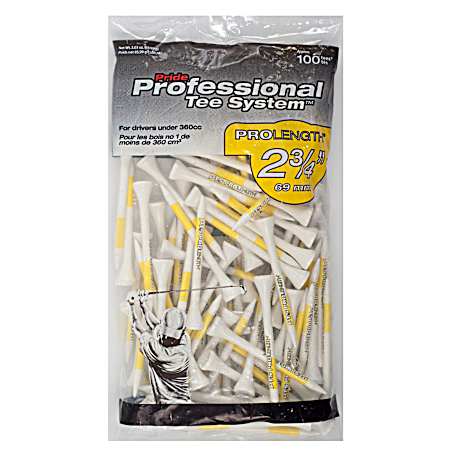 White Pride Professional Tee System - 100 pk