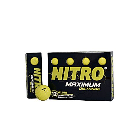 Maximum Distance Yellow Golf Balls
