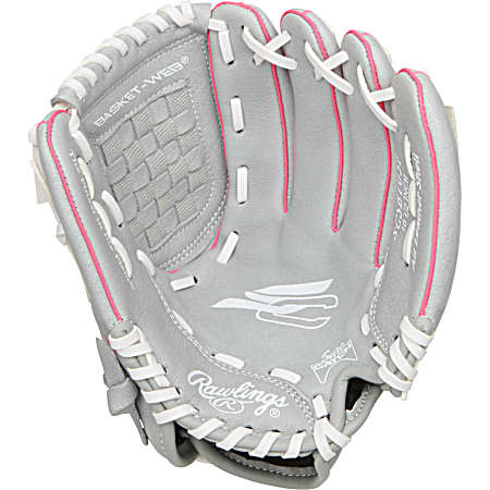 10.5-in Grey Youth Right Throw Sure Catch Series Softball Glove