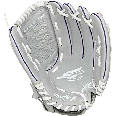 12-in Grey Youth Right Throw Sure Catch Series Softball Glove