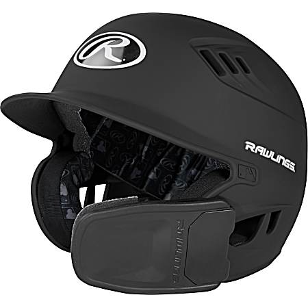 Jr. Matte Black R16 1-Tone Baseball Helmet w/Reversible Extension