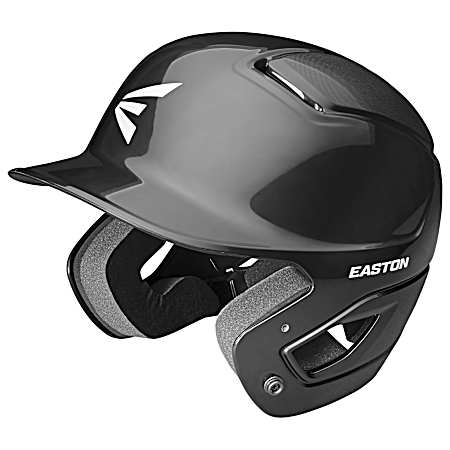 Small Black 1-Tone Alpha Baseball Gloss Tball Batting Helmet