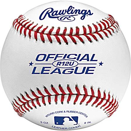 12 and Under White Official League Baseball - 2 pk