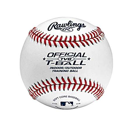 Youth White T-Ball - 2 pk