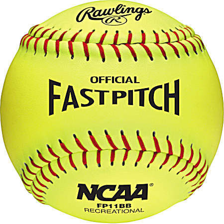 11-in Yellow Recreational NCAA Fastpitch Softball