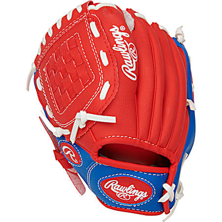 9-in Youth Red Left Throw Players Series Baseball Glow w/Ball