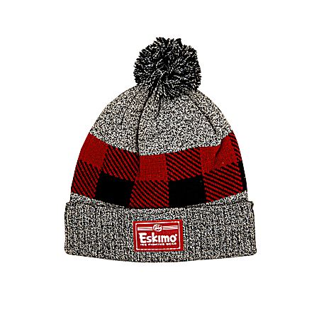 Adult Black/Red/Gray Alpine Knit Hat