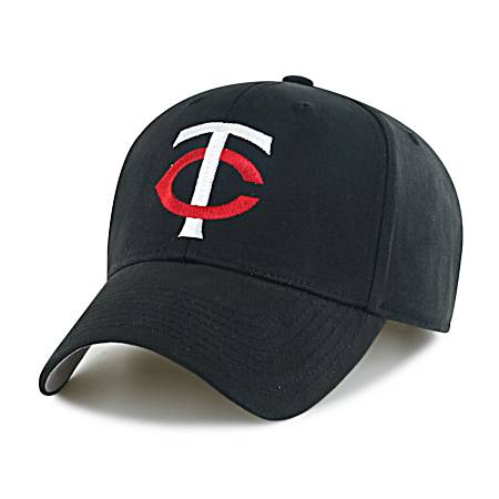 Adult Minnesota Twins Black Basic Cap