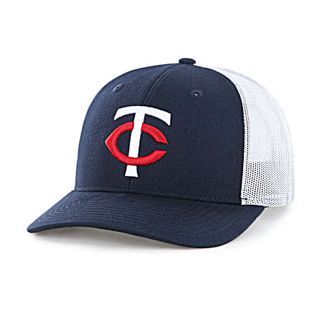 Adult Minnesota Twins Navy Trucker Cap