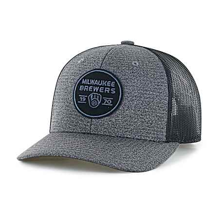 Adult Milwaukee Brewers Dark Charcoal Oakman Cap