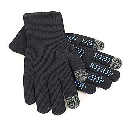 Adult Black/Blue Dryskinz Touch Screen Gloves