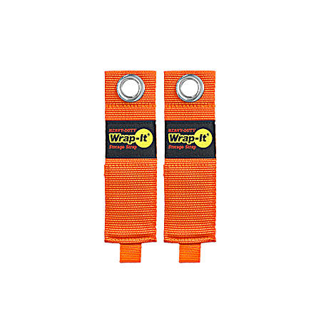 13 in Heavy-Duty Blaze Orange Storage Straps - 2 Pk