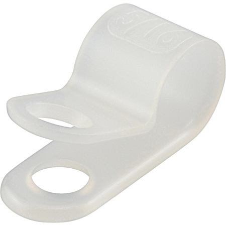 Natural White Nylon Cable Clamp