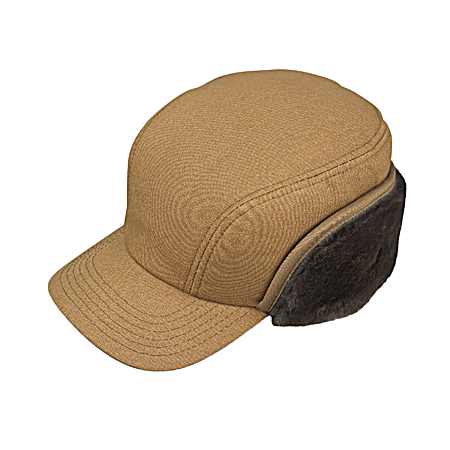 Men's Brown Duck Work Cap