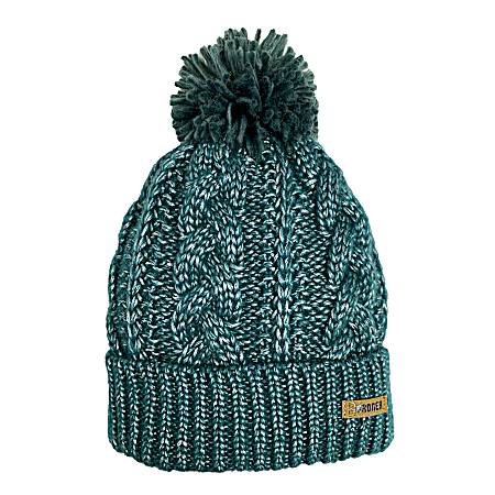 Women's Shimmer Yarn Cable Cuff Cap