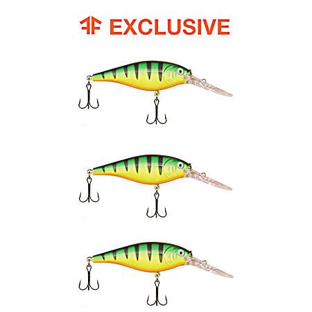 Flicker Shad Slick Fire Perch Pro Pack - 3 Pk.