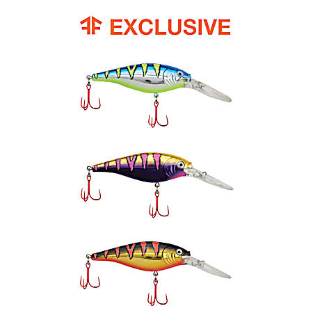 Wildebeast Flicker Shad Pro-Pack Crankbait - 3 Pk