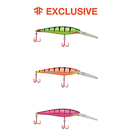 Antifreeze Flicker Minnow Pro-Pack Color Crankbait - 3 Pk
