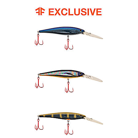 Oil Slick Flicker Minnow Pro-Pack Crankbait - 3 Pk