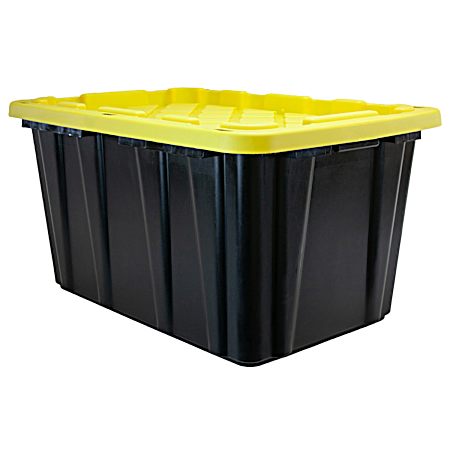 27 Gal Black/Yellow Heavy Duty Tough Tote