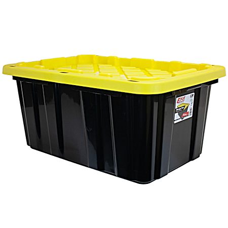 17 Gal Black/Yellow Heavy Duty Tough Tote
