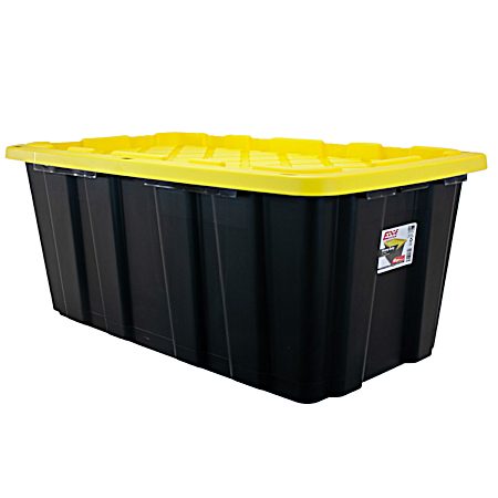 40 Gal Black/Yellow Heavy Duty Tough Tote