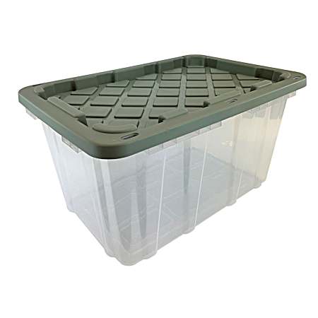 27 Gal Clear/Willow Heavy Duty Tough Tote