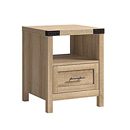 Bridge Acre Rust Farmhouse Side Table - Orchard Oak