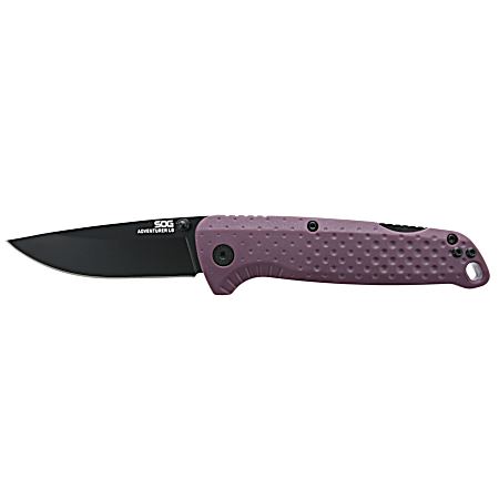 Dusk Purple/Black Adventurer LB 3.5 in Blade Hunting Knife