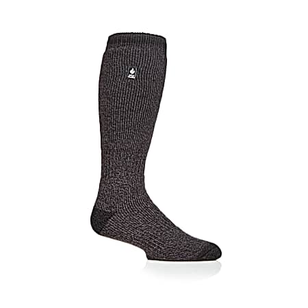 Men's Black/Grey Gabriel Twist Long Socks