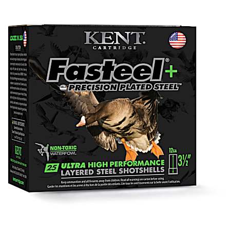 12 GA 3.5 in Fasteel 2/4 Shot Waterfowl 25 Shotshells