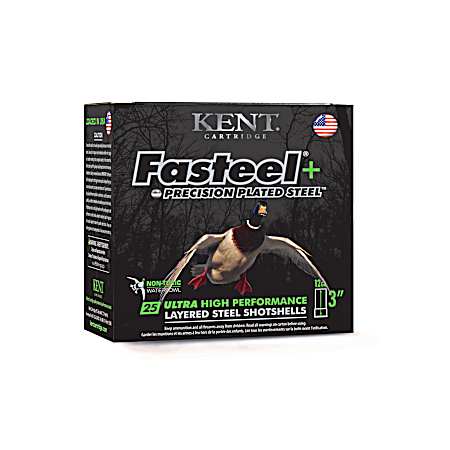 12 GA 3 in Fasteel 2/4 Shot Waterfowl 25 Shotshells