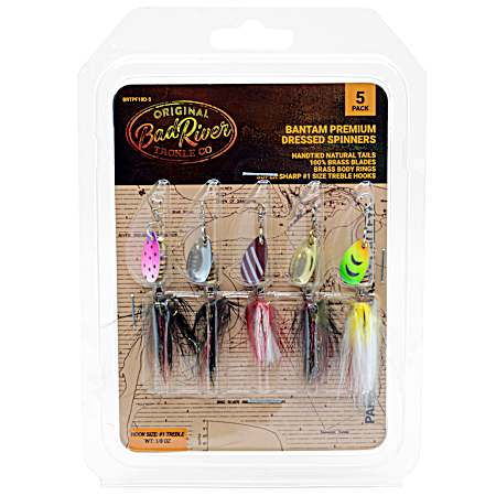 1/8 oz Dressed Spinner Kit - 5pk