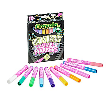 Bold & Bright Washable Markers - 10 Ct.