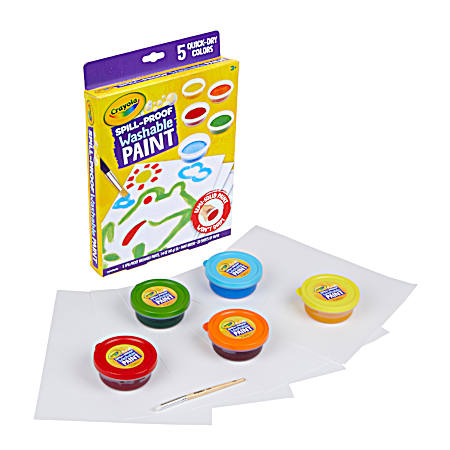 Spill Proof Washable Paint Kit