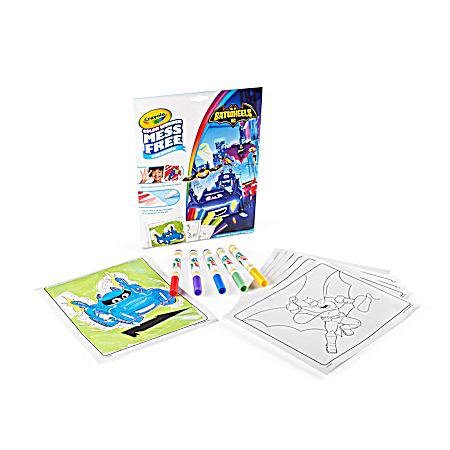 Color Wonder Mess Free Batwheels Coloring Pages & Markers