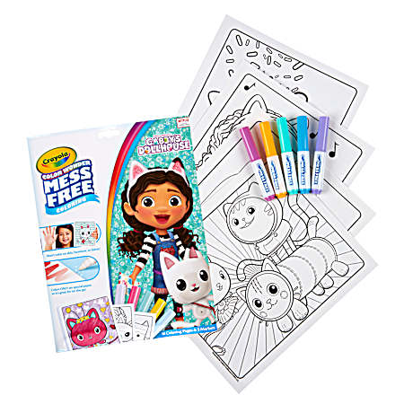 Color Wonder Mess Free Gabby's Dollhouse Coloring Set