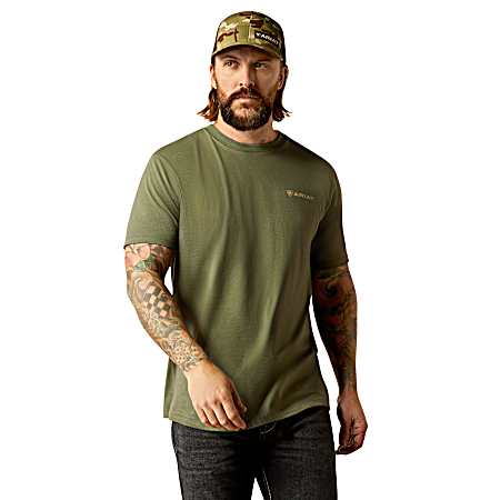 Men's Surplus Green Duck Short Sleeve Shirt