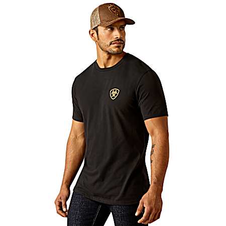 Men's Black Eagle Freedom Short Sleeve Shirt