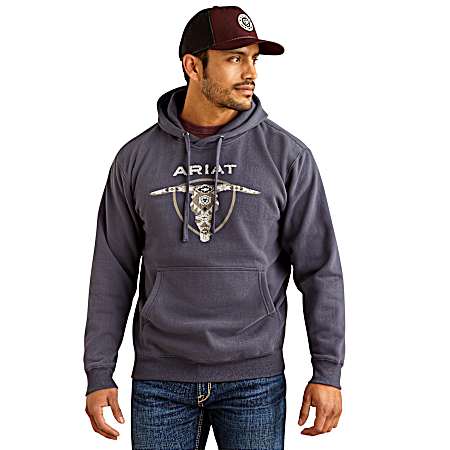 Men's Odyssey Grey Longhorn Hoodie